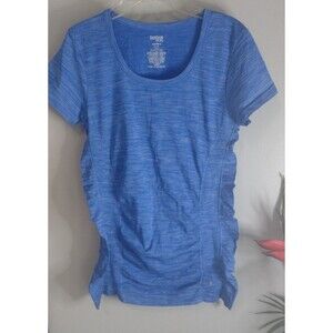 Danskin Now 2 Pcs Bundle Womens Shirt Semi Fitted Blue Short Sleeve Size Medium